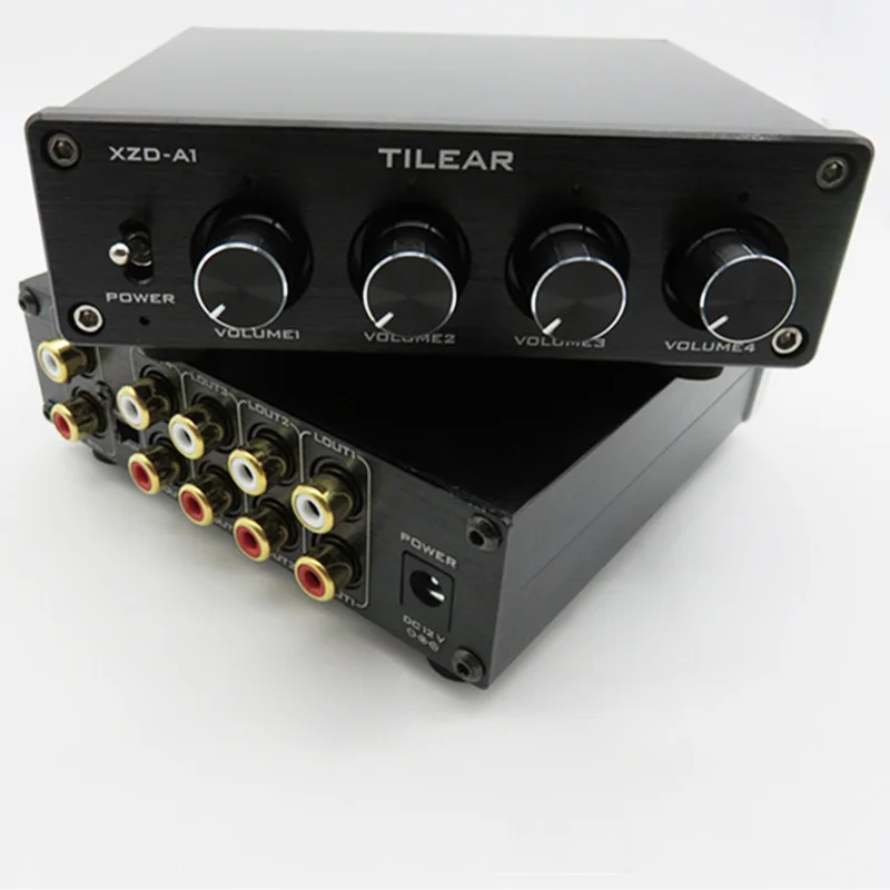 ​ ​ HiFi Audio 1-in-4-out Lossless Audio Distributeur Splitter ​ ​   Schakelaar ​