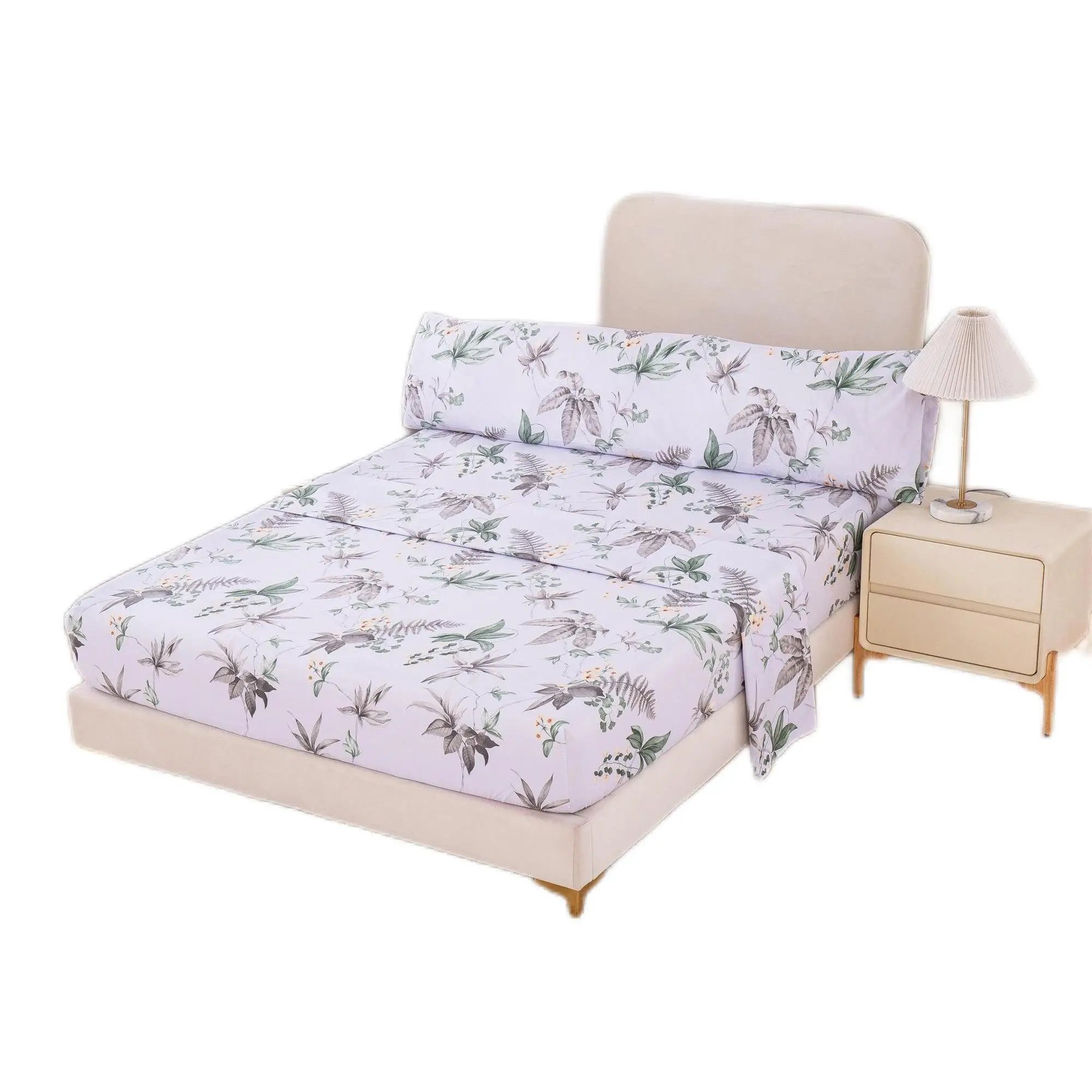 ARISE SHOP 3 PCs Spring Sheet Set, 100% Polyester Includes Savannah/Savanna Countertop/Pillow Cover 90/105/135/150CM