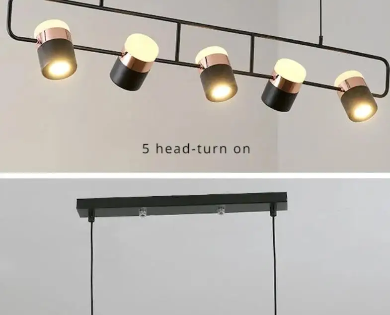 

Creative Simple Nordic Modern Designer Strip Restaurant Chandelier Personality Table Lamp Bedside Chandelier Retro