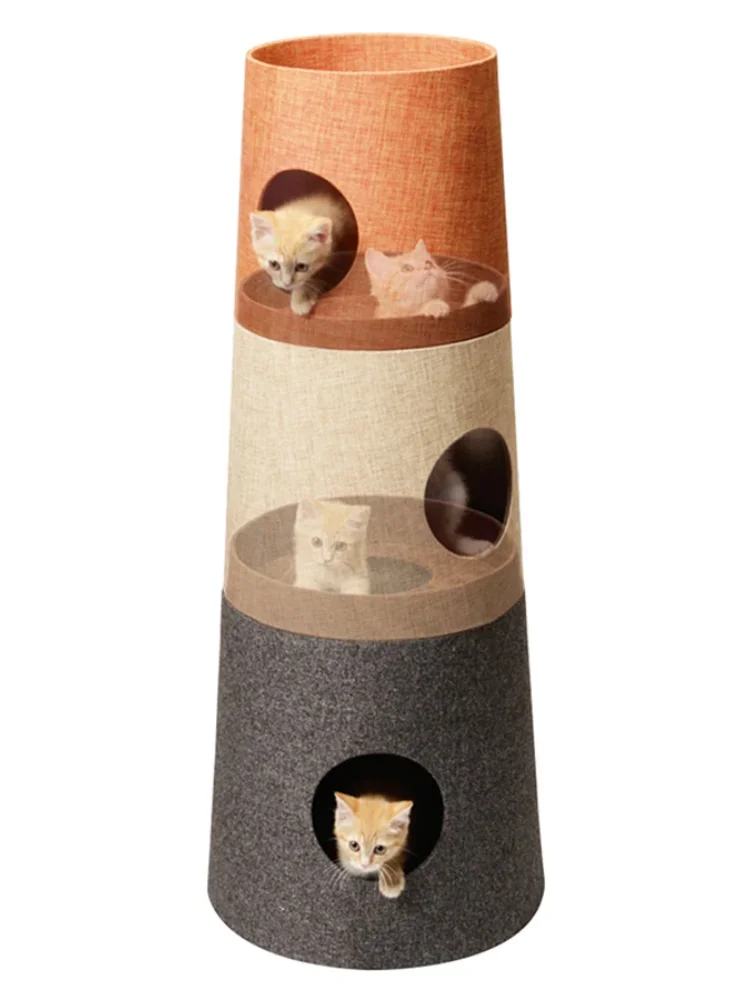 

Tower Condo Cat Tree House Furniture Post Cat Pillar Kitten Bed Pet Shelf Pet Cave Casa Para Gato Mand Kat Luxury Cat Bed DD50MW