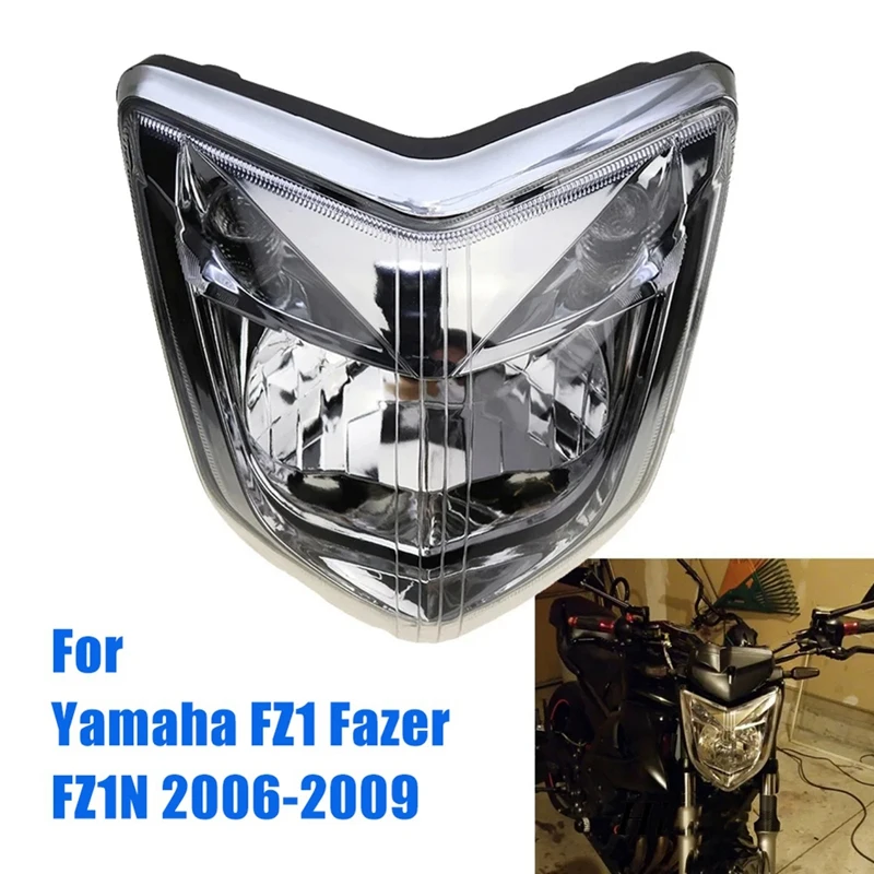 For Yamaha FZ1 Fazer FZ1N 2006-2009 Motorcycle Front Headlight Head Light Lamp Head Light Lamp Assembly Housing Kit