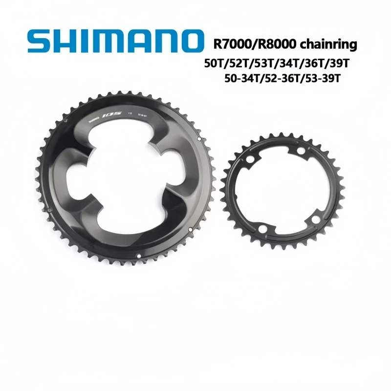 

Shimano R7000 R8000 Звездочка Ultegra 105 11-скоростная звездочка для шоссейного велосипеда 50T/52T/53T/34T/36T/39T 110BCD Велосипедная кривошипная головка
