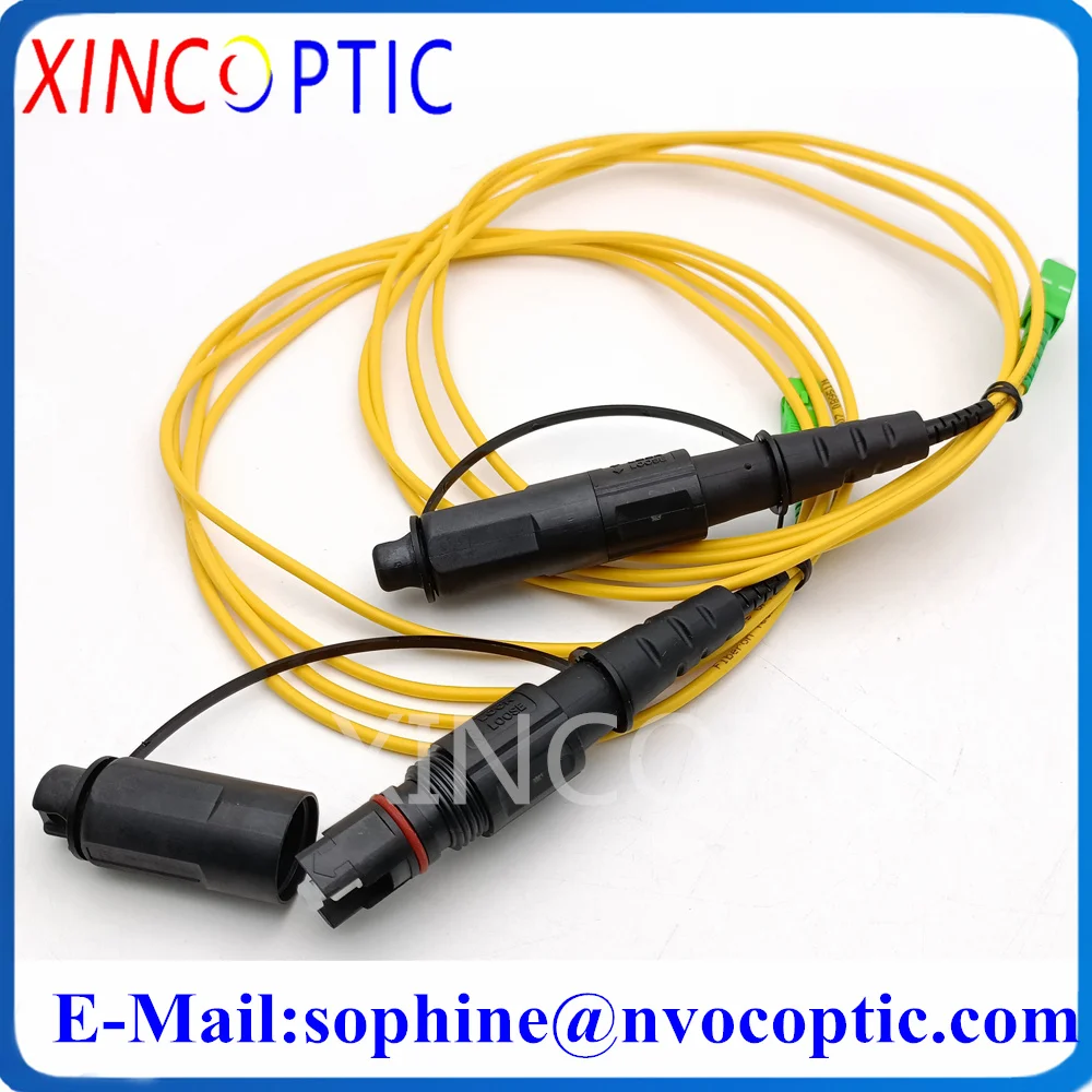 Imagem -06 - Impermeável Corning Huawei Mini sc Apc 1m 2m 3.0 mm Cabo Amarelo para sc Apc Optitap Jumper Cabo de Remendo do Conector de Fibra Óptica Ip67