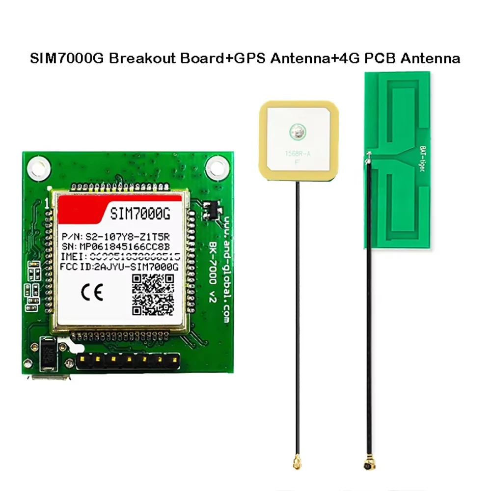 SIM7000G Breakout Board Global Band NB-IoT Global Module LCC Type LTE CAT-M1 EMTC Competitive With SIM900 And SIM800F