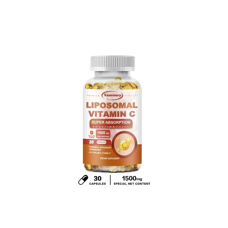Liposomal Vitamin C - Supports Antioxidant and Nutrient Absorption, Energy Supplement, and Promotes Immune Health Vegan