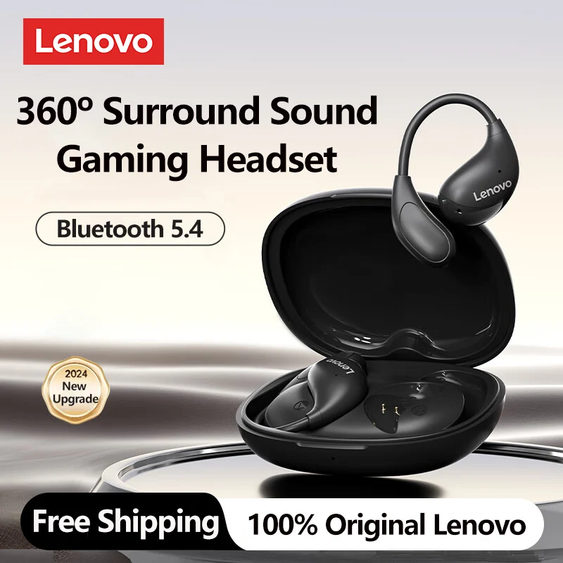 Original Lenovo TA330 OWS Bluetooth V5.4 Wireless Earphones Noise Cancelling Gaming Headset Ultra Long Battery Life Headphones