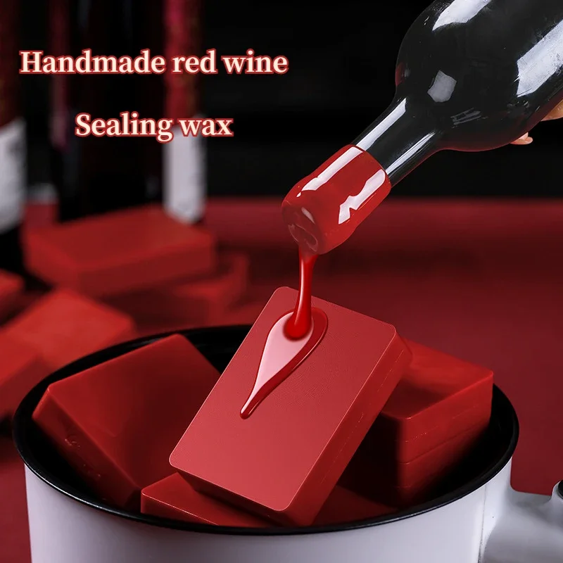 Sealing Wax Brick for Wine Bottle High Sealing Performance and Storage Safe New Year Gift Sealing Wine Jar Seal Stamp Supplies