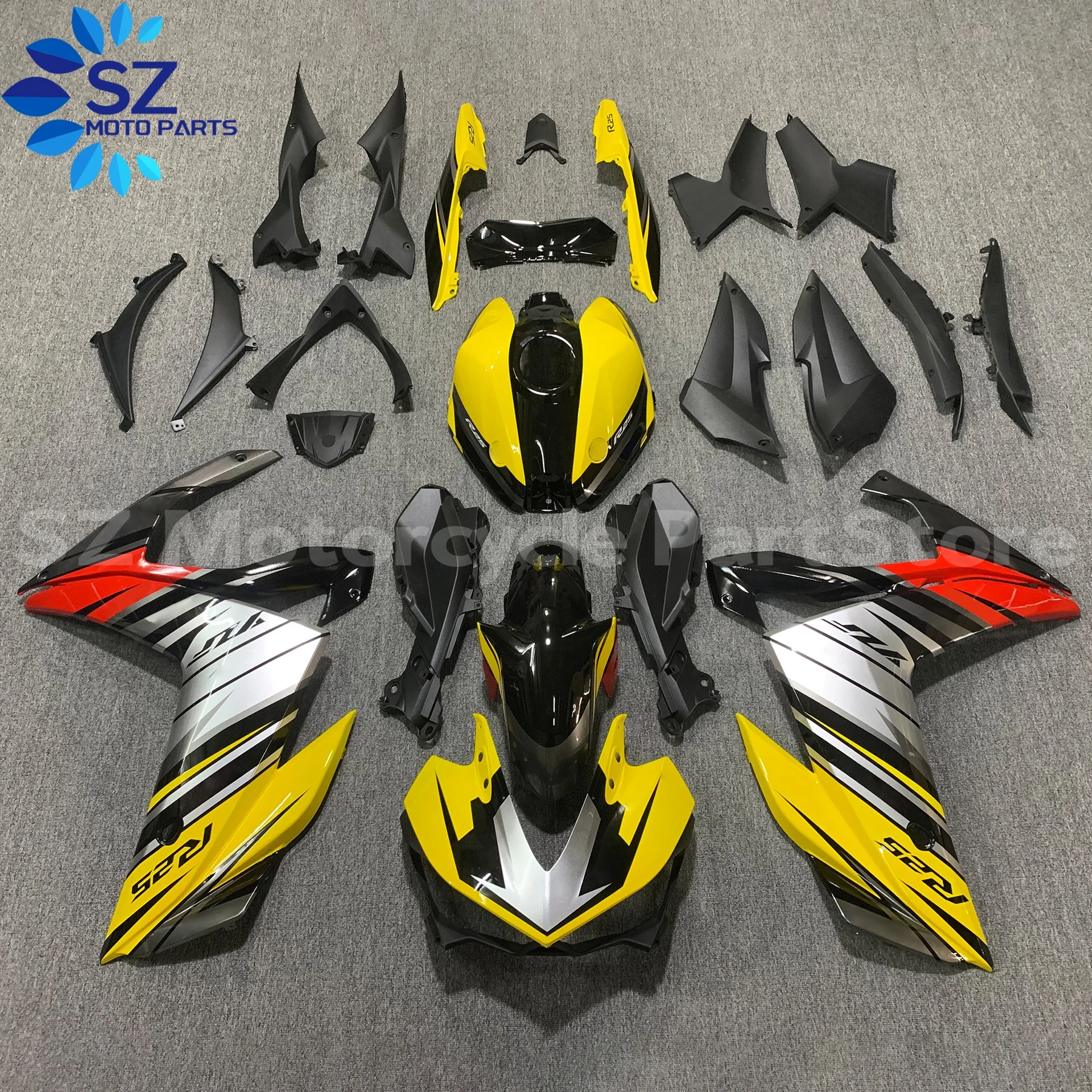 

Motorcycle Fairing Fit For YAMAHA YZF R3 R25 YZFR3 YZF-R25 2014 2015 2016 2017 2018 YZF-R3 YZFR25 14 15 16 17 18 Body kits