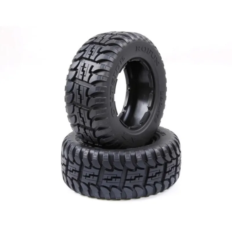 1/5 Scale Rovan RC Truck Rear On Road Tires 195×75mm Fits HPI Baja 5T SC KM