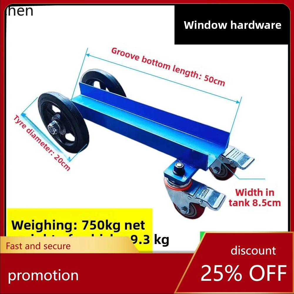 

ZML Hand Pallet Truck Folding Hand Truck Transport Pull Tool Door Window Pushing Cart