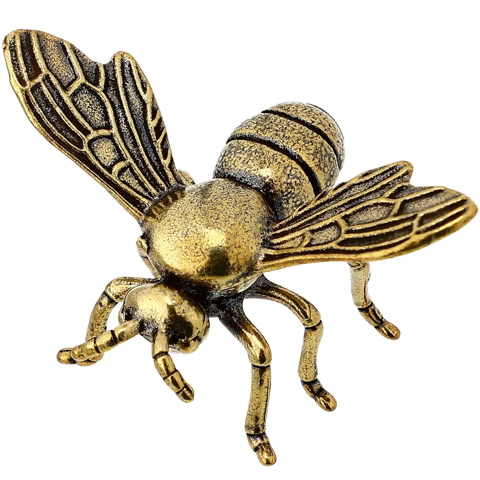 

Brass Craft Bee Decor Exquisite Bee Figurine Small Bee Shaped Ornament Pure Copper Brass Bee Office Decor Animal Figurines