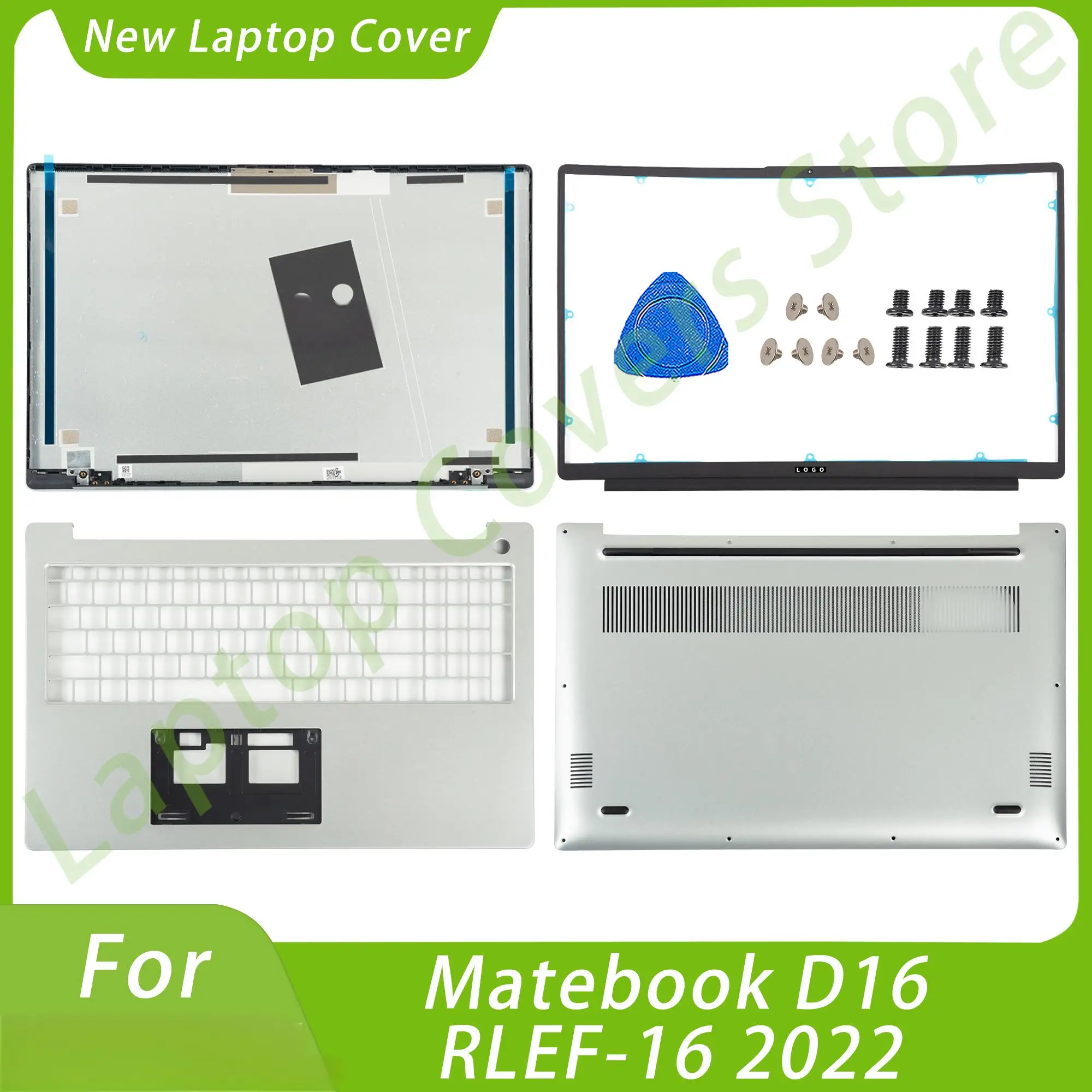 

Housing Case For Matebook D16 RLEF-16 2022 LCD Back Cover Front Bezel Palmrest Bottom Case Laptop Covers Replace 16inch