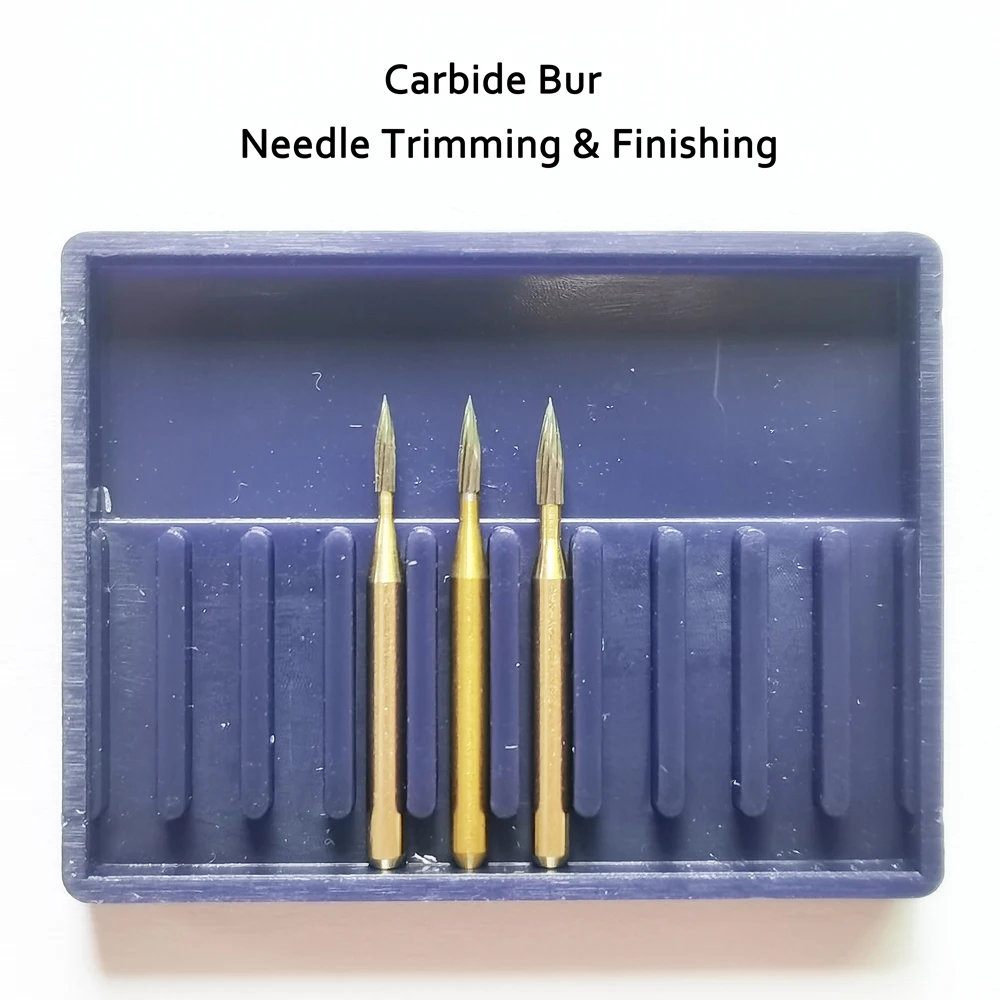 1 Pieces Dental High Speed Carbide Bur 12 Blade Needle Shaped Trimming And Finishing Bur #7901 #7902 #7903