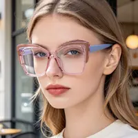 Nuevas gafas unisex de estilo vintage con montura grande y filtro de luz azul, un accesorio moderno y sin graduación para usar en la oficina, frente a la computadora y en el día a día.