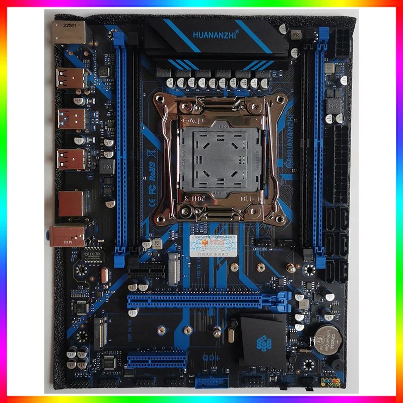 Материнская плата x99 huananzhi motherboard комплект x99 xeon e5 2670 v3 материнские платы ddr4 2670v3 процессор комбинированный комплект ПК геймер для компьютерных игр gtx 1660 super rx 580 8gb