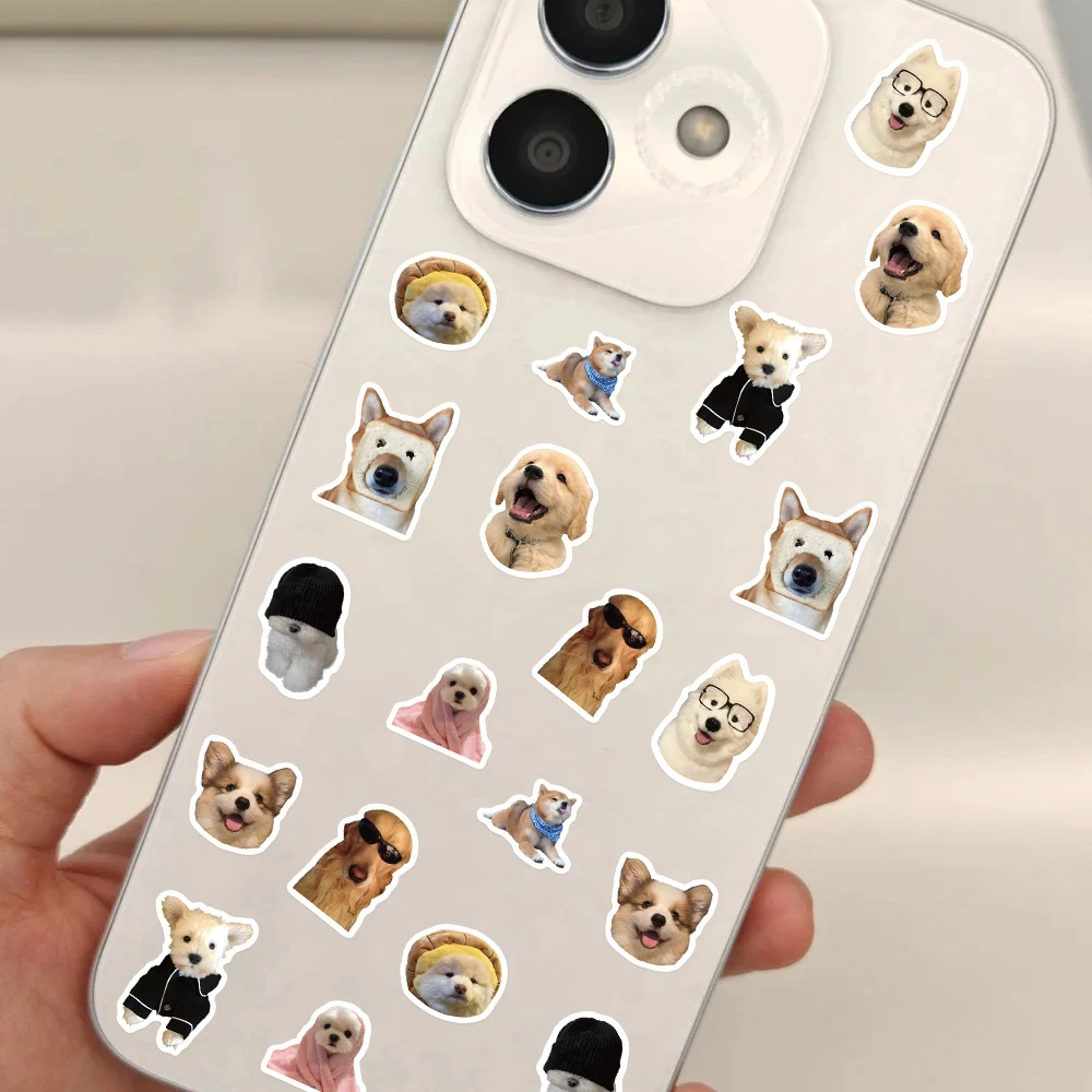 500 pièces/rouleau drôle dessin animé chien Meme autocollants décalcomanies Graffiti coque de téléphone Skateboard voiture Kawaii décalcomanies enfants récompense autocollants Gif