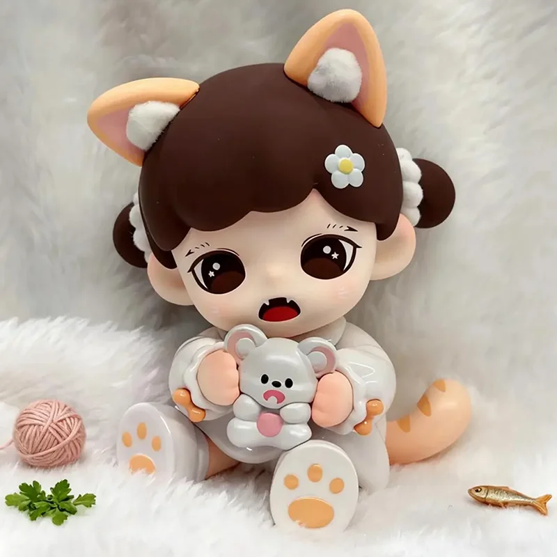 

Zoraa Meow Cat Face Mini Series Blind Box Guess Bag Mystery Box Toys Doll Cute Anime Figure Desktop Ornaments Gift