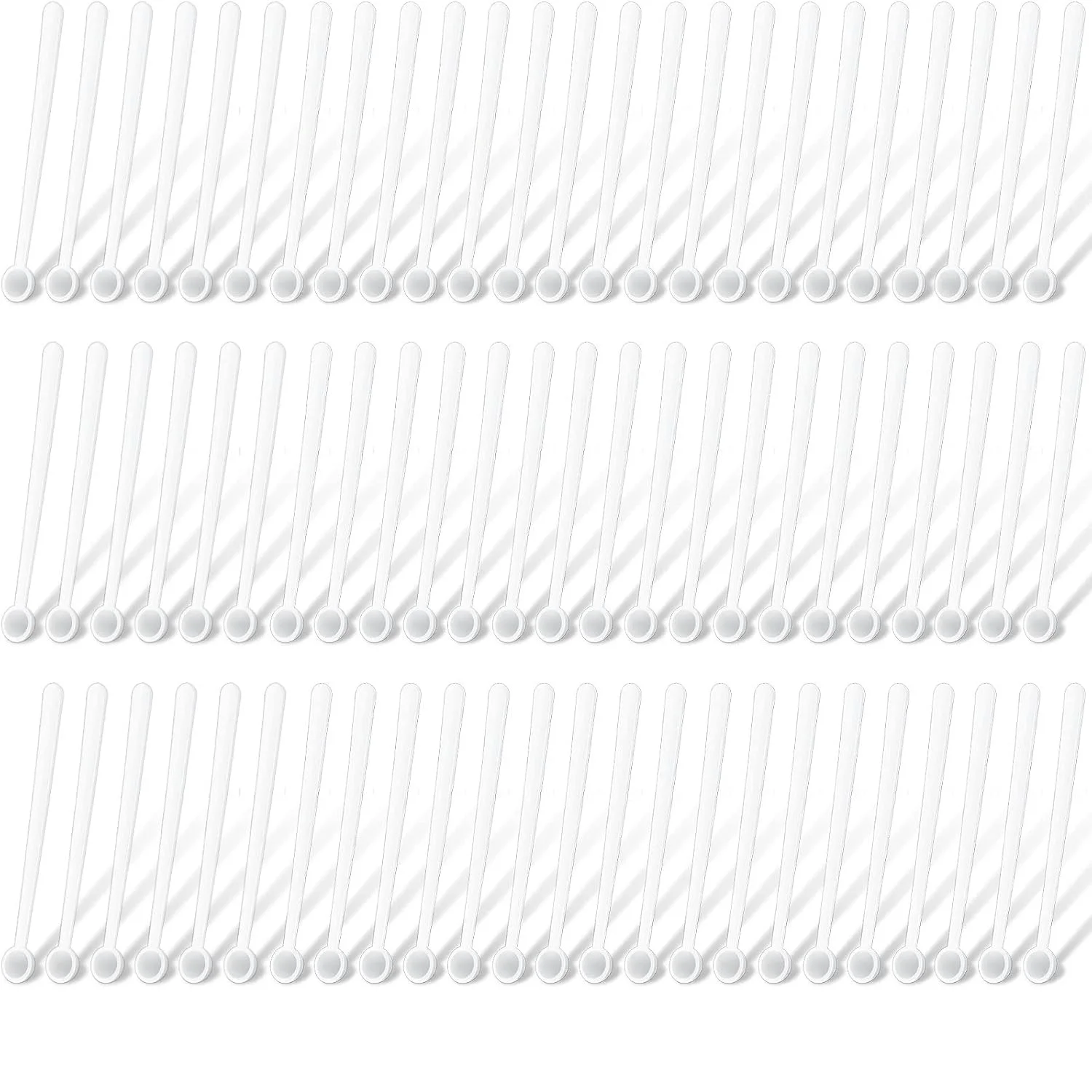 3000pcs 1/32 Teaspoon 0.15 mL Mini Measuring Spoons Micro Scoops for Jars Little Tiny Plastic Scoop for Cosmetics Medicines