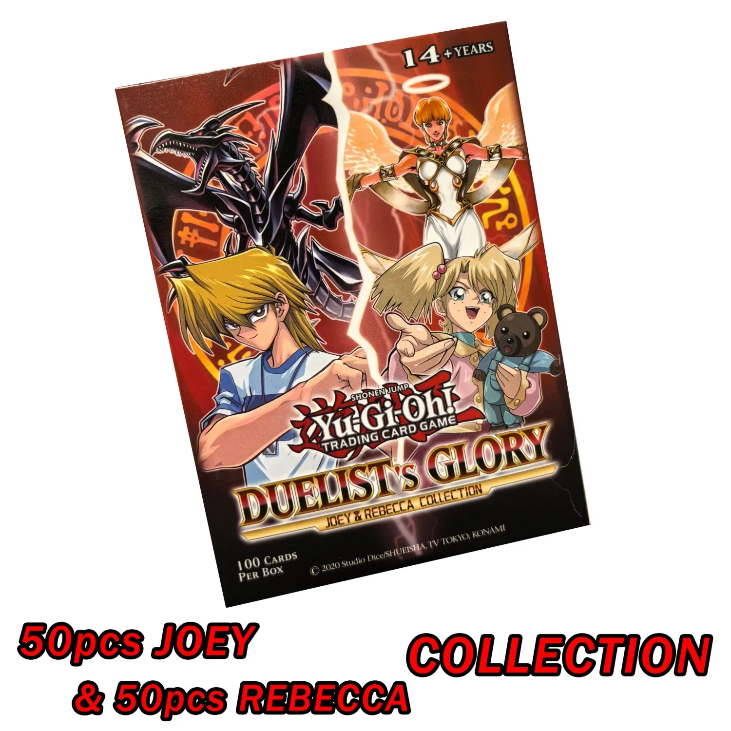 100 Stück Yu Gi Oh Anime-Stilkarten Blue Eyes Dark Magician KAIBA RAFAEL Orichalcos ‌ ‌ Yugioh DM Classic Proxy DIY-Karte als Geschenk für Kinder
