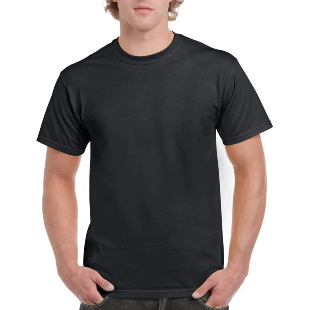 Slight Stretch T-shirt T-shirt Solid Color Male No-itch O Neck Regular Short Sleeve Anti-Odor Summer Brand New