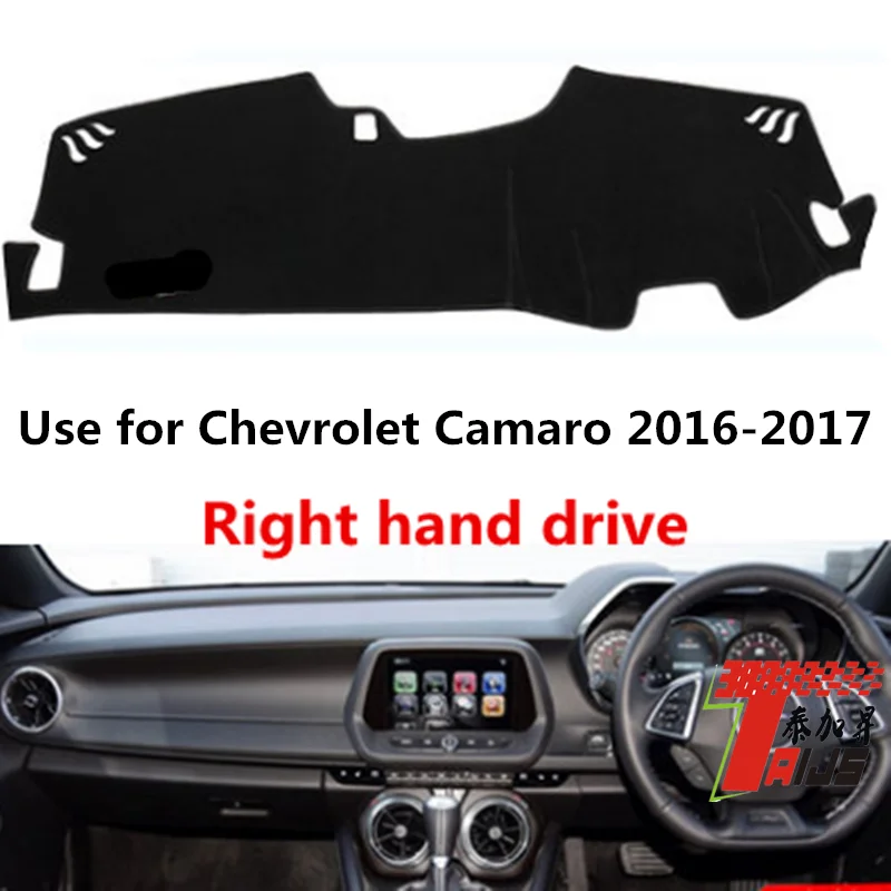 

TAIJS Factory 3Colors car anti-dirty pad Polyester Fibre Car Dashboard Cover For Chevrolet Camaro 2016-2017 Right Hand drive