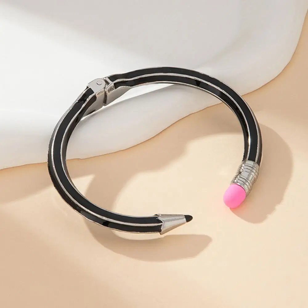 Pencil Shaped Colorful Pencil Bracelets Creative Round Cuff Bracelets Gift Funny Women's Pencil Bangle Back To School - view 2