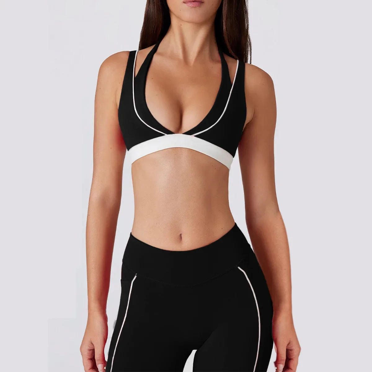 Women's Sexy Seamless Yoga Set 2 Piece Fitness Gym Sports Bra with Impact Shorts Workout Outfit Slim Free Shipping