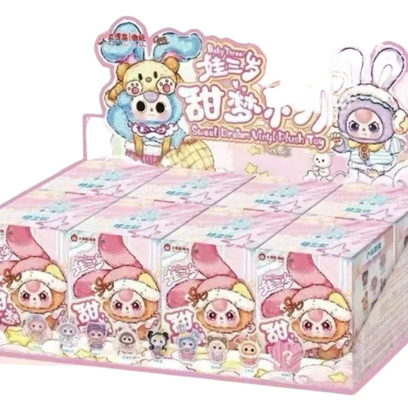 

2025 Baby Three Sweet Dream 100% Trendy Blind Box Plush Toy Vinyl Face Doll Children'S Soft Stuffed Animal Collectors Toys Gifts