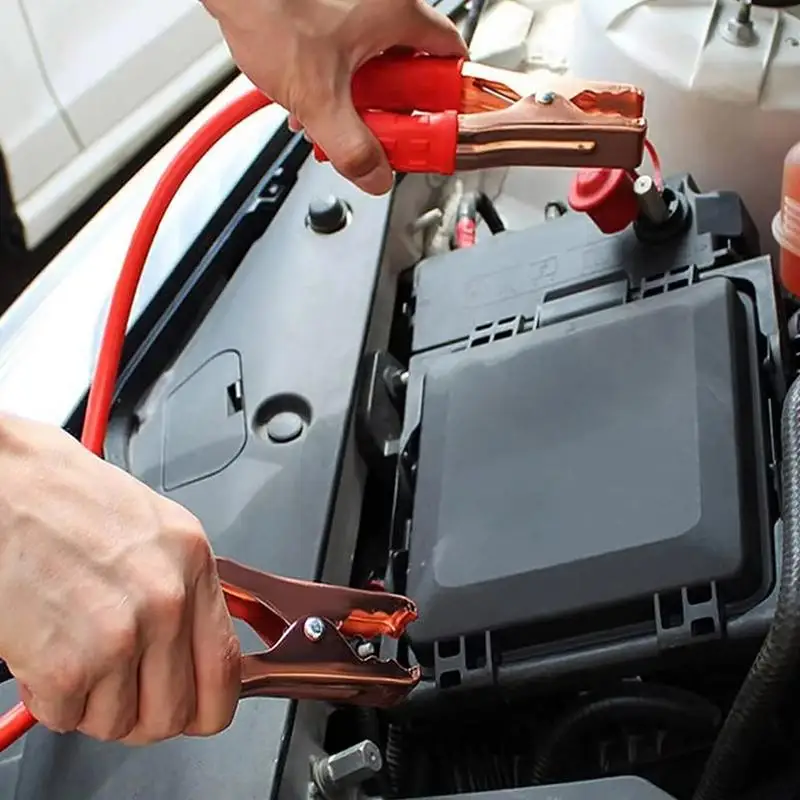 1.5m 500A Car Battery Jump Cable Boosters Cable Line Emer​gency Jump Starters Leads Van Trunks SUV Double-Ended with Clamps Clip