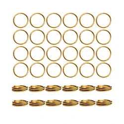 200-360pcs/lot 5mm-8mm Stainless Steel Open Double Loop Jump Rings DIY Key Chain Split Rings Connectors For Jewelry Making
