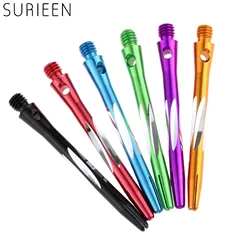 High Quality 6 Pcs/Lot Darts Shafts Aluminium Alloy 45mm Shafts 4.5 Mm Screw Thread Dart Stems Pole Metal Rod 6 Colors Choose