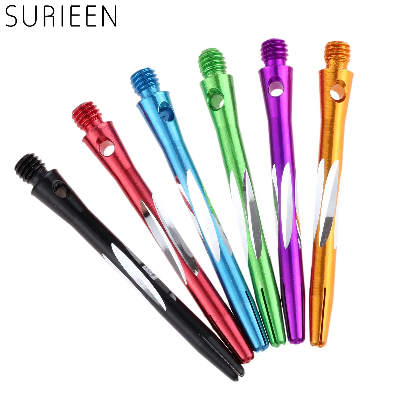 High Quality 6 Pcs/Lot Darts Shafts Aluminium Alloy 45mm Shafts 4.5 Mm Screw Thread Dart Stems Pole Metal Rod 6 Colors Choose