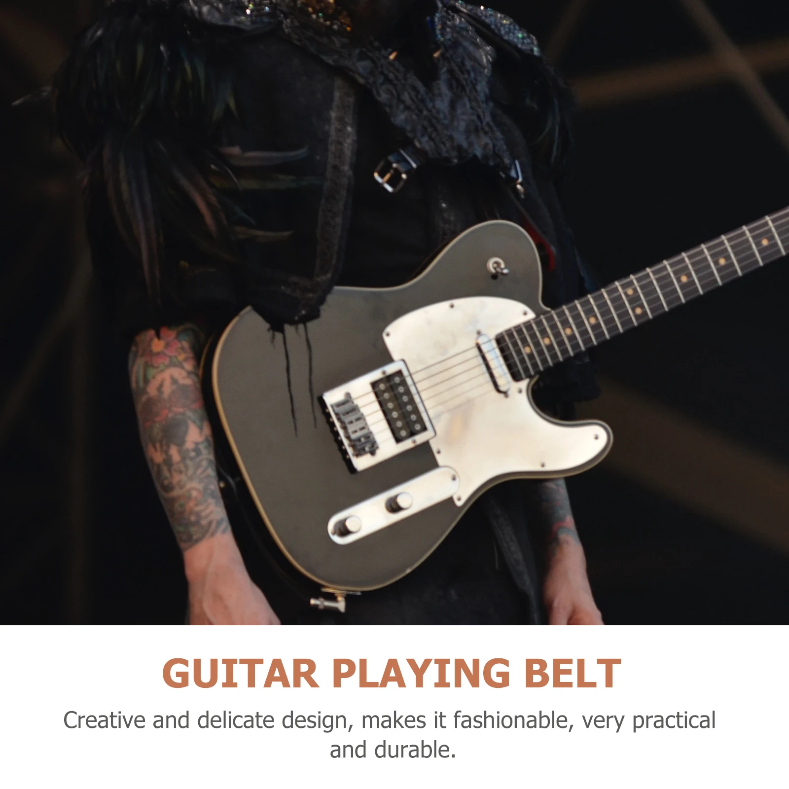 

Guitar Strap Set Simple Structure Wide Accessory Miniature Locking Acoustic Universal