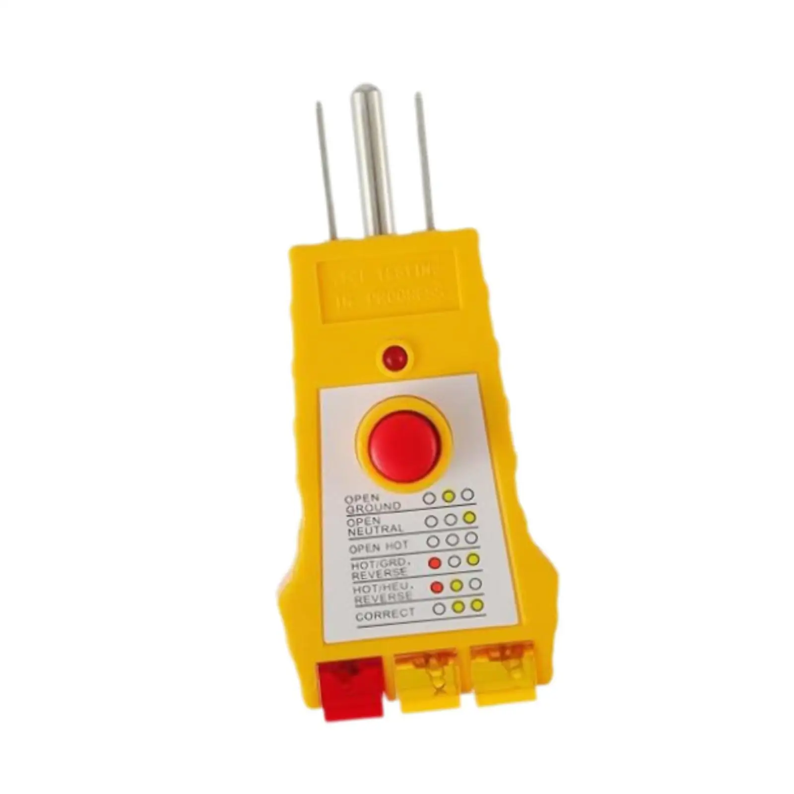 Grounding Outlet Tester Plug in Receptacle GFCI Function Power Detection for Home Electrical System Security