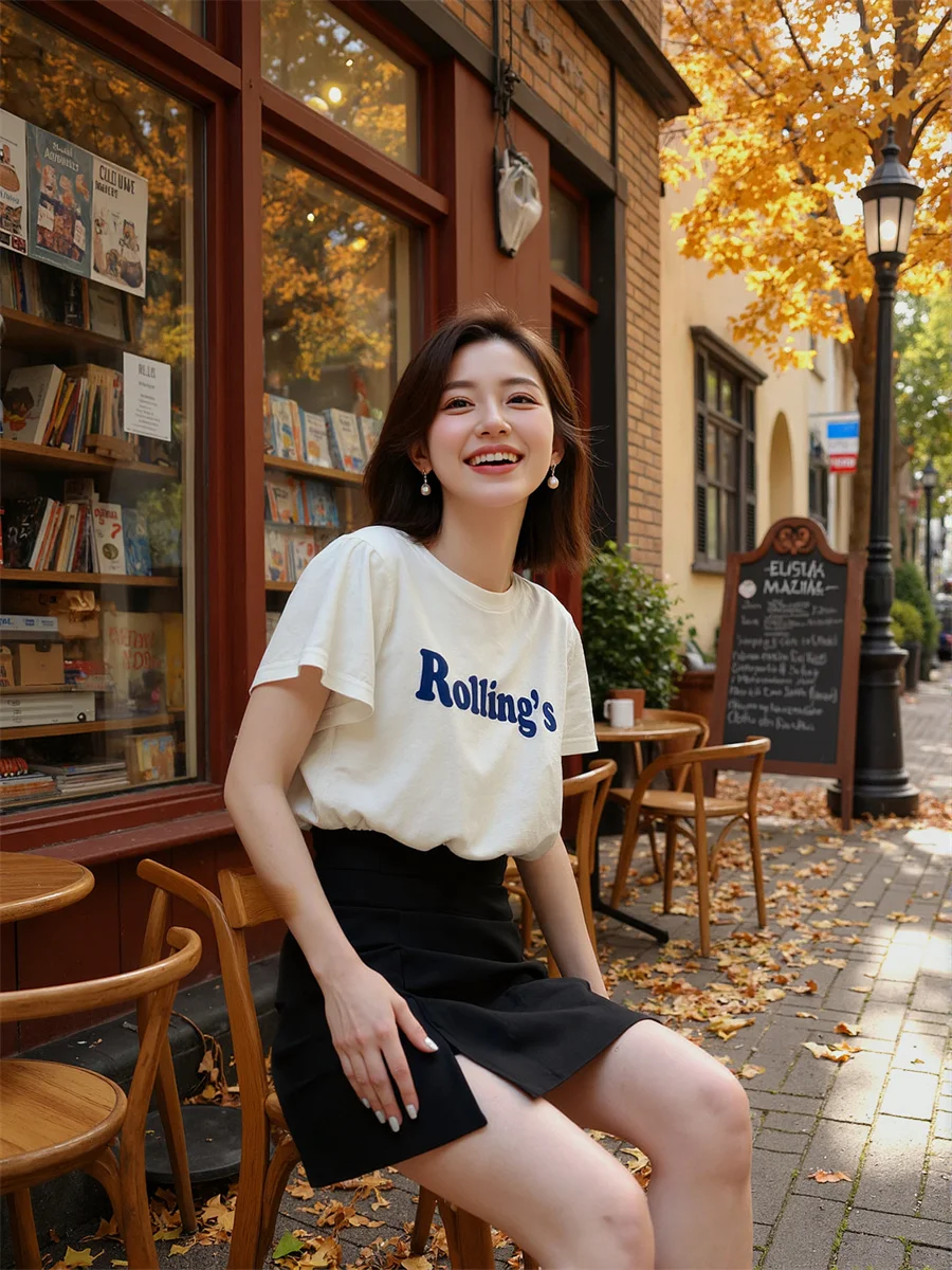 Pleated Hem Slit White Black Skirts Womens Tiered Ruffle Cake  Waist Artistic Modern Layered Sweet Feminina Chic Classic