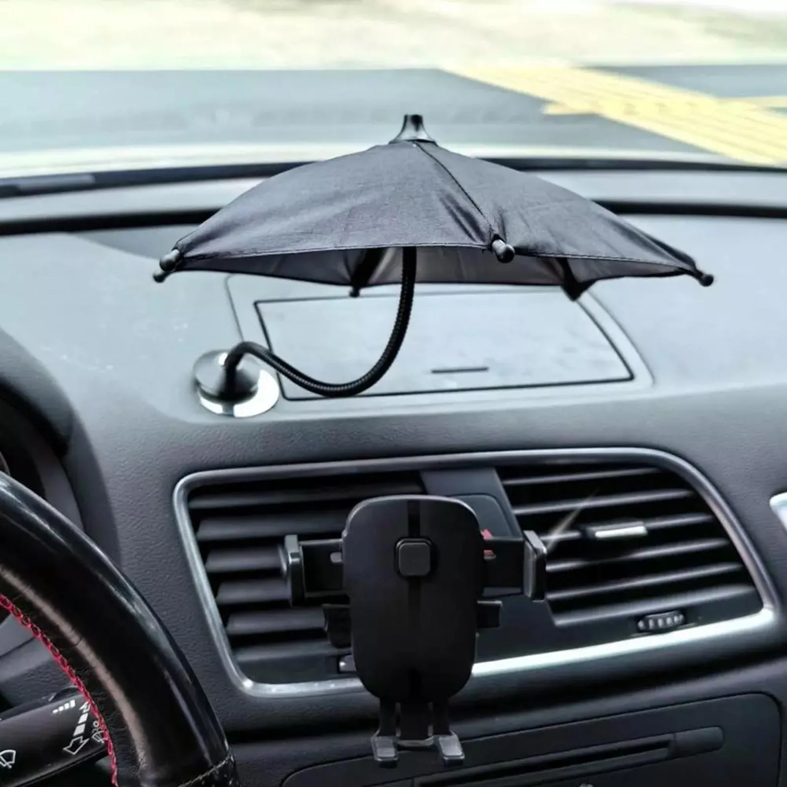 Magnetic Phone Sunshade Umbrella 360° Flexible Outdoor Phone Sun Shade Suitable for Car and Motorcycle