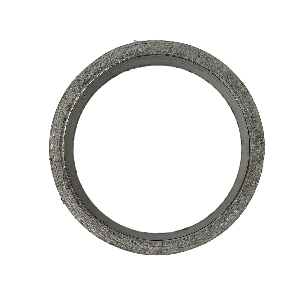 1X Exhaust Muffler Pipe Gasket Graphite Seal Ring For Motorcycle Titanium Tone High Quality Exhaust Seal Car Accessories 35x45mm