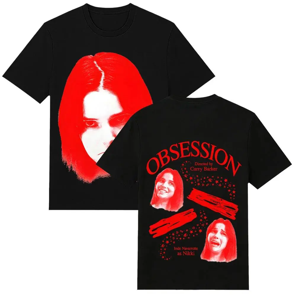 Y2k Fashion Top Obsession Nikki Frown T-Shirt Vintage Graphic Print T Shirt Aesthetic Street Style Print Short Sleeve Unisex