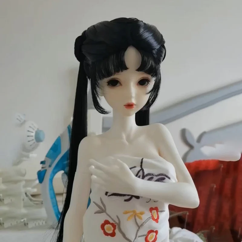Blyth 1/6 1/4 1/3 BJD Wig Ancient Costume Hanfu Doll Accessories Fairy Hair Retro Wigs For BJD/SD YOSD MSD SD13 Girl Uncle C2032