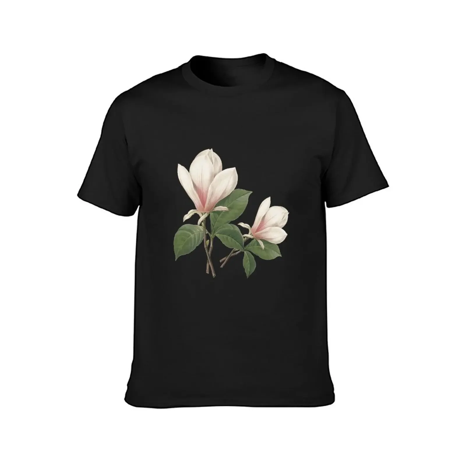 Vintage botanical art, elegantmagnolia flower. T-Shirt anime t shirts blue archive oversizeds mens big and tall t shirts