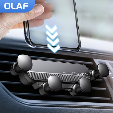Автомобильный держатель для телефона Olaf Gravity для вентиляции - поддержка GPS для iPhone и Android — внешний вид товара