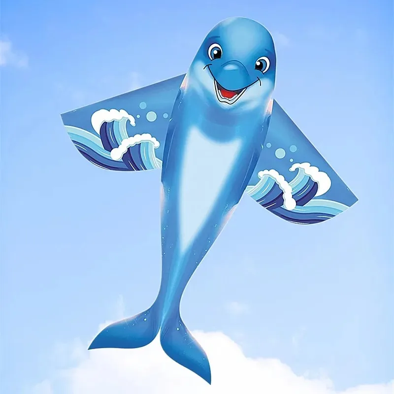 Spedizione gratuita squalo aquilone volare delfini aquilone nyion fabic balena aquiloni fabbrica aquilone volare adulto potenza aquilone vento aquilone bambini