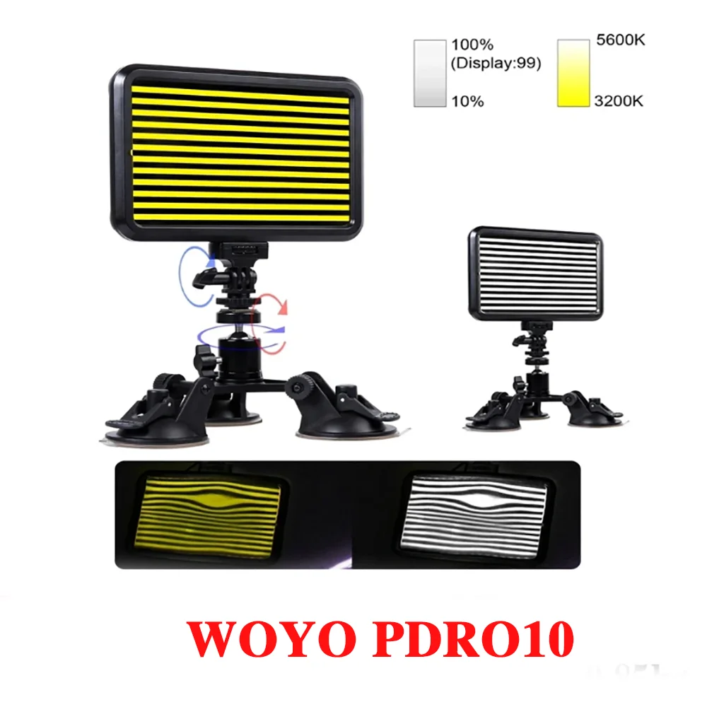 

WOYO PDR010 PDR Tools Dent Detector Dent Reflector LED PDR Light Can Adjust Temperature& Brightness with Long Line of Power Plug