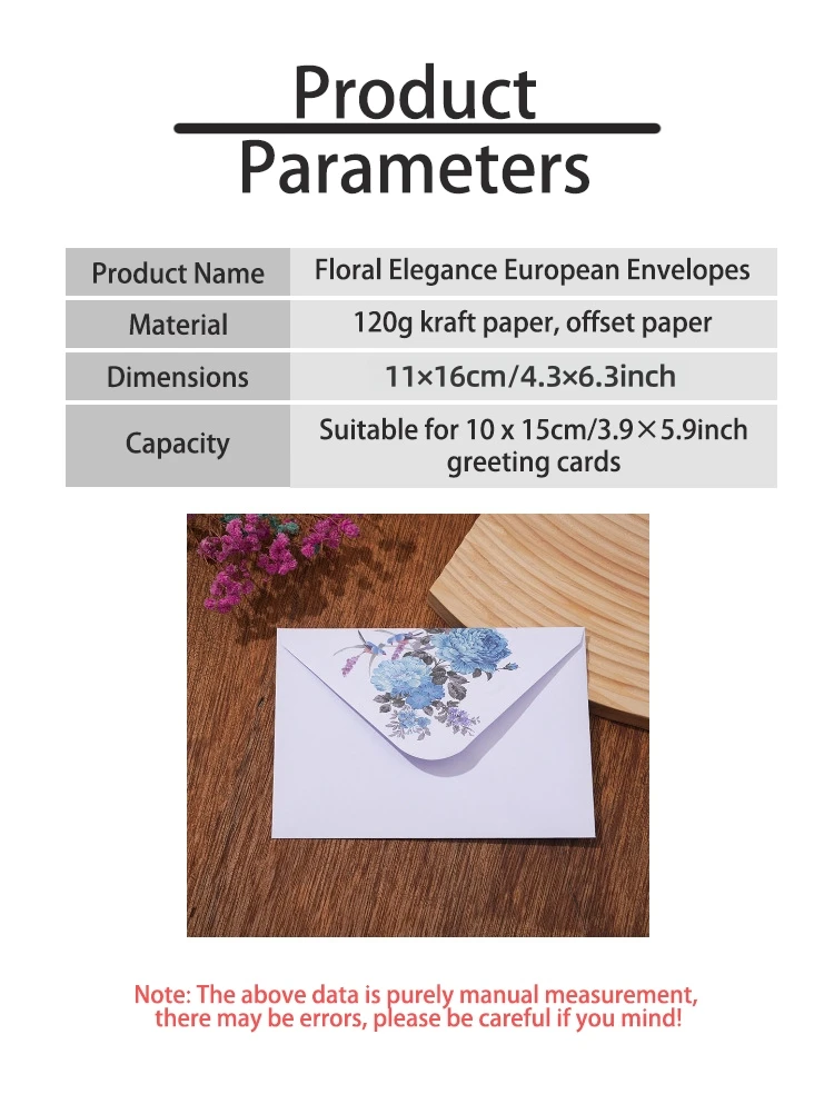 10 Stück elegante Umschläge aus verdicktem Kraftpapier – für Feiertagseinladungen, Grußkarten, Einladungen und Geschenke, Wachssiegel-Set – Detail 4