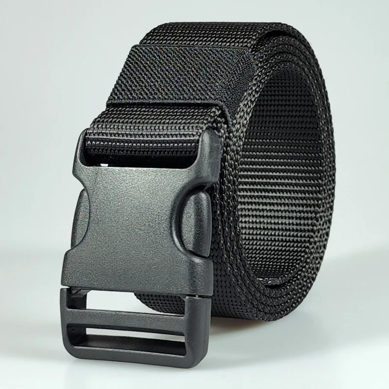 Cintura metallica cintura tattica in nylon da uomo cintura per pantaloni da allenamento militare per allenamento all'aperto giovanile