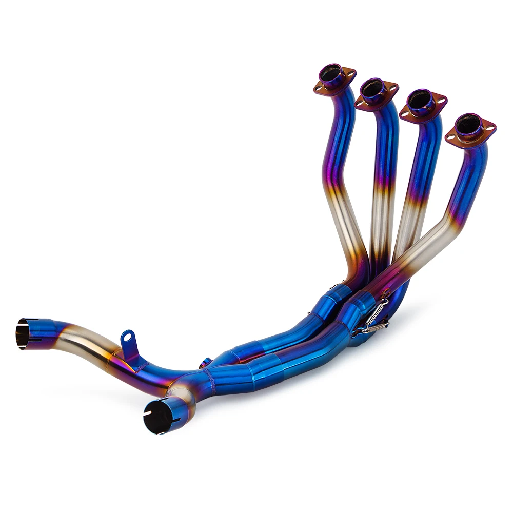 For Kawasaki Z1000 2010-2020 Exhaust System Modify Front Link Pipe Stainless Motorcycle Escape Blue Header Tube Compatible OEM！