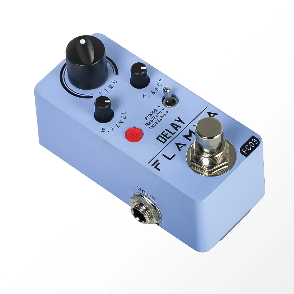 FLAMMA-FC03 Guitarra Delay Pedal, Digital, Delay Efeitos, 3 Modos, Analógico, Real Echo, Tape Echo