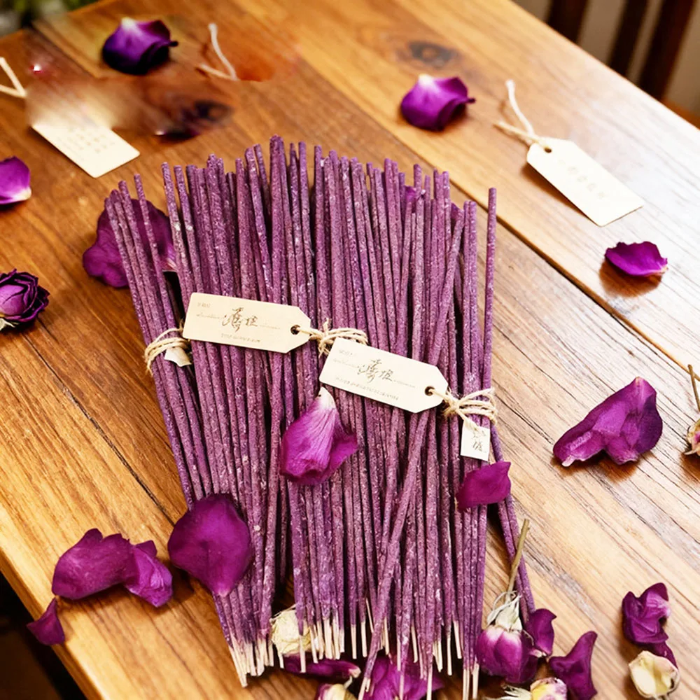 150pcs/lot Natural Incense Sticks Thin Handmade Lavender Joss Sticks Jasmine Rubbing Fragrance by Hand Stick Incense