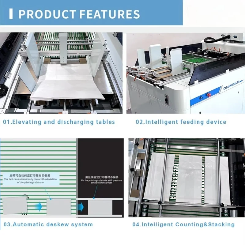 One Pass Digital Printing Machine for Paper Bags Kraft Food Package Multicolor Digital Inkjet Printer