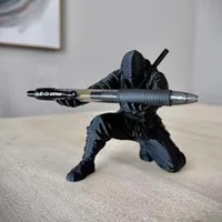Ninja 3D Printed Desktop Organizer Pen Holder Multi-Functional Pen Stand Creative Gift Cultural and Creative Desktop Decoration 4